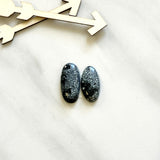 Large Purple Oval Milky Way Turquoise, Set of 2 Background