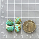 Small Mint Green Mixed Number 8 Turquoise, Set of 4 Dimensions