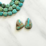 Large Sky Blue Mixed Royston Turquoise, Set of 2 Background
