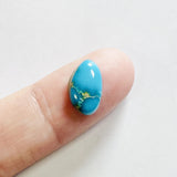 L12 x W7 x H5 Sky Blue Freeform Bisbee Turquoise Background