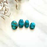 Small Sky Blue Mixed New Lander Variscite, Set of 4 Background