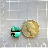 Small Bamboo Green Half Moon Bamboo Mountain Turquoise, Set of 2 Dimensions