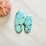 Large Sky Blue Mixed Yungai Turquoise, Set of 2 Background