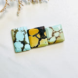Medium Mixed Bar Mixed Turquoise, Set of 3 Background