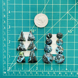 Small Deep Blue Mixed Yungai Turquoise, Set of 14 Dimensions
