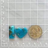 Large Ocean Blue Mixed Ithaca Peak Turquoise, Set of 2 Dimensions