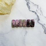 Medium Pink Cushion Cobaltoan Calcite, Set of 6 Background