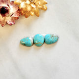 Small Sky Blue Mixed Pilot Mountain Turquoise, Set of 3 Background