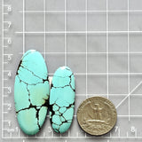 Large Sky Blue Mixed Yungai Turquoise, Set of 2 Dimensions
