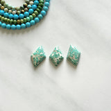 Small Mint Green Diamond Namtso Lake Turquoise, Set of 3 Background