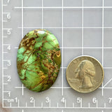 Large Sea Green Oval Crescent Lake Variscite Dimensions