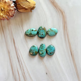 Small Mint Green Mixed Number 8 Turquoise, Set of 6 Background