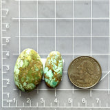 Large Mint Green Freeform Namtso Lake Turquoise, Set of 2 Dimensions