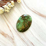 Large Sea Green Oval Crescent Lake Variscite Background