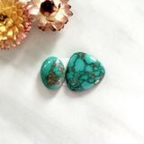 Large Sky Blue Mixed Treasure Mountain Turquoise, Set of 2 Background