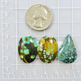 Large Mixed Mixed Mixed Turquoise, Set of 3 Dimensions