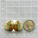 Medium Mint Green Freeform Royston Turquoise, Set of 2 Dimensions