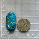 Large Ocean Blue Oval Ithaca Peak Turquoise Dimensions