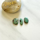 Medium Lime Green Mixed Kingman Turquoise, Set of 3 Background