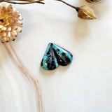 Medium Ocean Blue Teardrop Yungai Turquoise, Set of 2 Background
