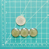 Large Swamp Green Round Rosarita, Set of 3 Dimensions