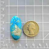 Large Sky Blue Oval Ithaca Peak Turquoise Dimensions