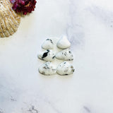 Small White Mixed White Buffalo Dolomite, Set of 6 Background