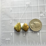Medium Earth Brown Mixed Treasure Mountain Turquoise, Set of 2 Dimensions