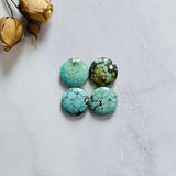 Medium Mixed Round Mixed Turquoise, Set of 4 Background