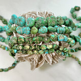 Green Sonoran Gold Turquoise Nugget Beads