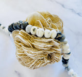 White Buffalo Dolomite Rondelle Beads