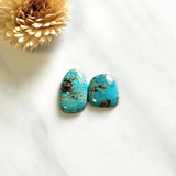 Large Sky Blue Mixed Number 8 Turquoise, Set of 2 Background