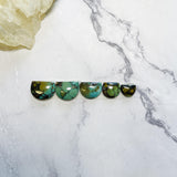Medium Mixed Half Moon Treasure Mountain Turquoise, Set of 5 Background