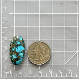 Large Ocean Blue Oval Ithaca Peak Turquoise Dimensions