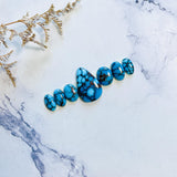 Mixed Ocean Blue Mixed Prince Egyptian Turquoise, Set of 7 Background
