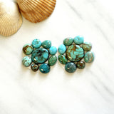 Small Sky Blue Mixed Mixed Turquoise, Set of 18 Background