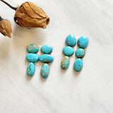 Small Sky Blue Mixed Royston Turquoise, Set of 12 Background