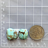 Medium Sky Blue Freeform Number 8 Turquoise, Set of 2 Dimensions