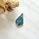 Large Sky Blue Shield Ithaca Peak Turquoise Background