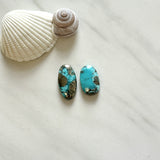 Large Sky Blue Oval Ithaca Peak Turquoise, Set of 2 Background