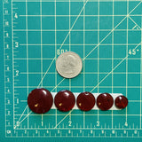 Medium Red Round Rosarita, Set of 5 Dimensions
