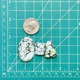 Large Sky Blue Mixed Yungai Turquoise, Set of 3 Dimensions