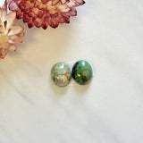 Small Mixed Oval Crescent Lake Variscite, Set of 2 Background