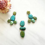 Small Mixed Mixed Mixed Turquoise, Set of 13 Background