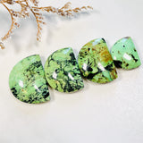 Large Mint Green Half Moon Yungai Turquoise, Set of 4 Background