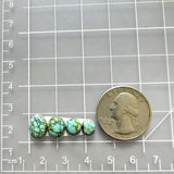 Small Sky Blue Freeform Yungai Turquoise, Set of 4 Dimensions