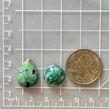Medium Sea Green Mixed Mixed Turquoise, Set of 2 Dimensions