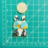 Small Mixed Mixed Mixed Turquoise, Set of 6 Dimensions