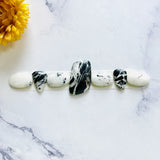 Small Mixed Mixed White Buffalo Dolomite, Set of 7 Background