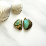 Medium Mint Green Freeform Royston Turquoise, Set of 2 Background